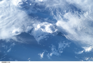NASA photo of South American weather